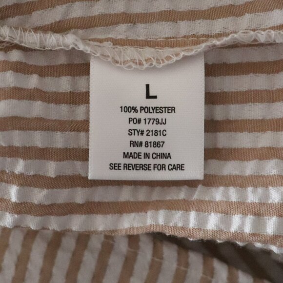 Kikit Sz Lrg Matching Striped Summer Tank Top + Shorts Comfy Lounge Set - Picture 13 of 14